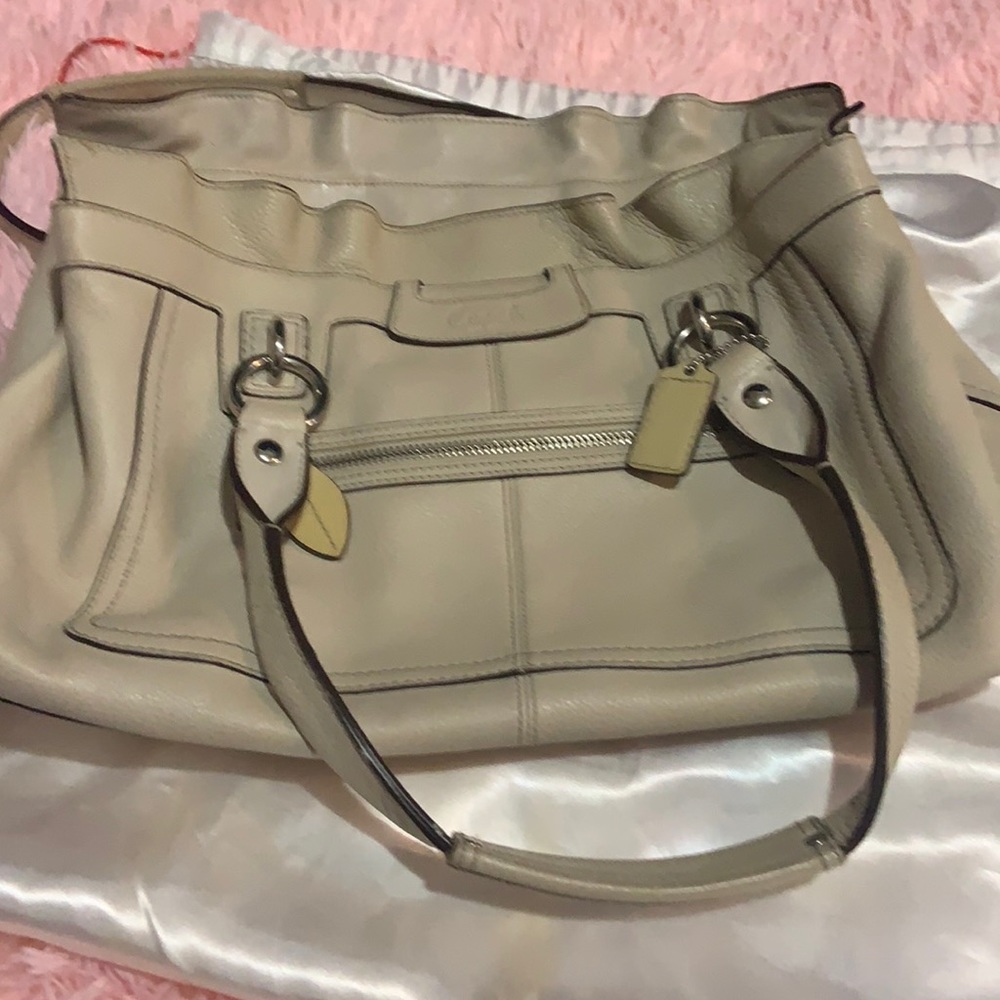 Coach cream and pink